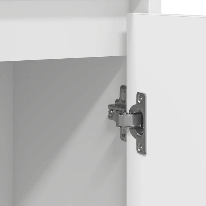 skænk 85x34x76 cm konstrueret træ hvid