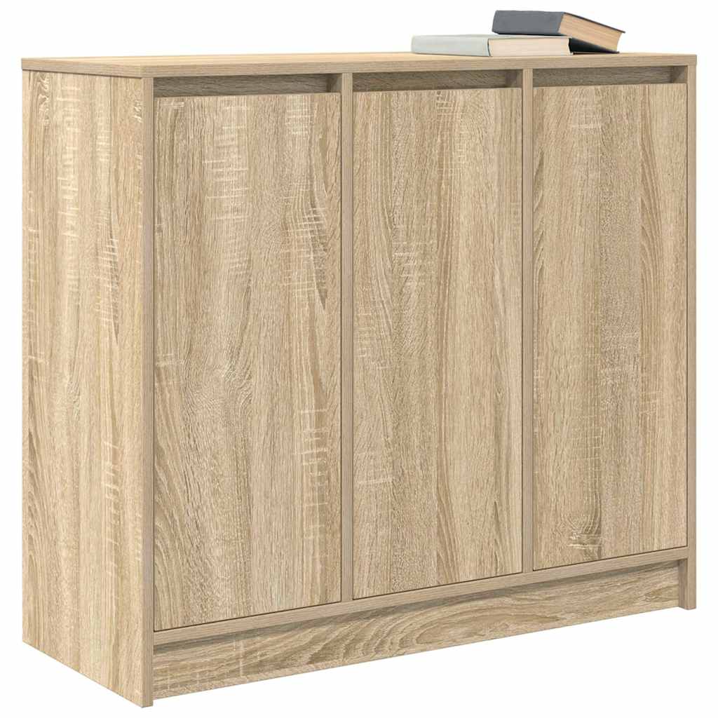 skænk 85x34x76 cm konstrueret træ sonoma-eg