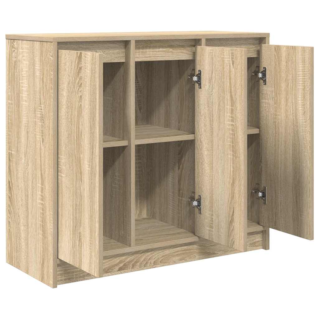 skænk 85x34x76 cm konstrueret træ sonoma-eg