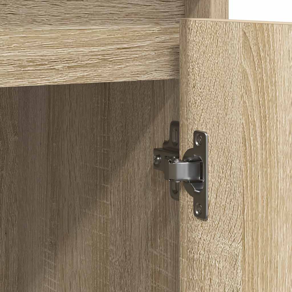 skænk 85x34x76 cm konstrueret træ sonoma-eg