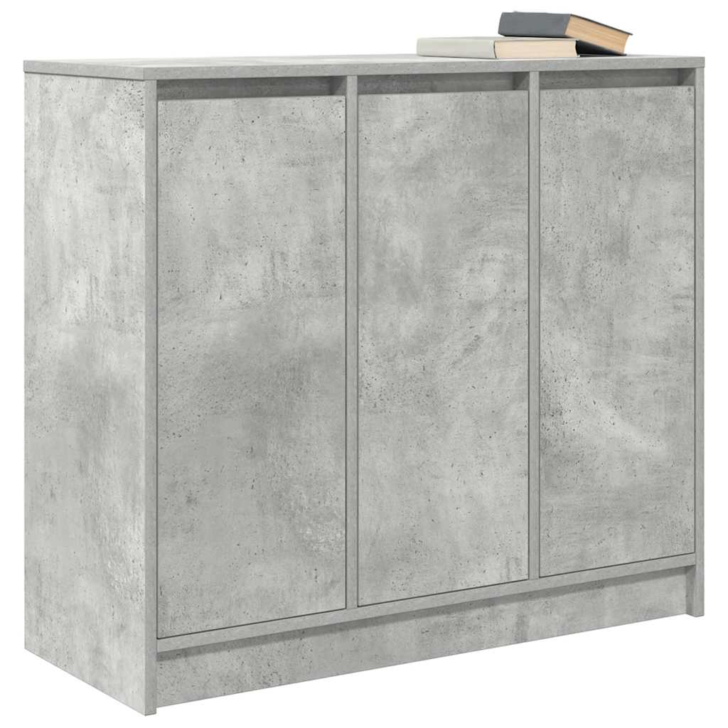 skænk 85x34x76 cm konstrueret træ betongrå