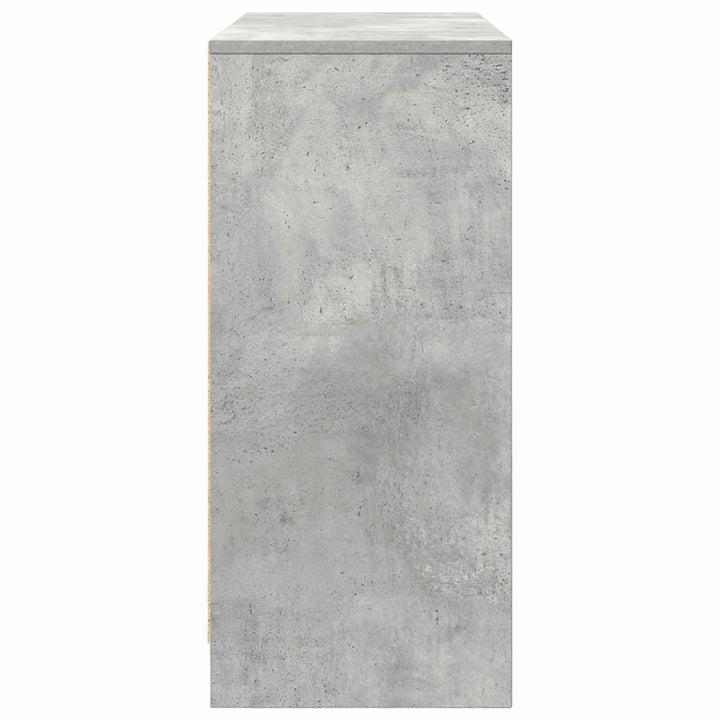 skænk 85x34x76 cm konstrueret træ betongrå