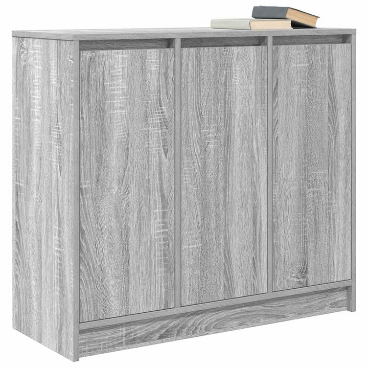skænk 85x34x76 cm konstrueret træ grå sonoma-eg