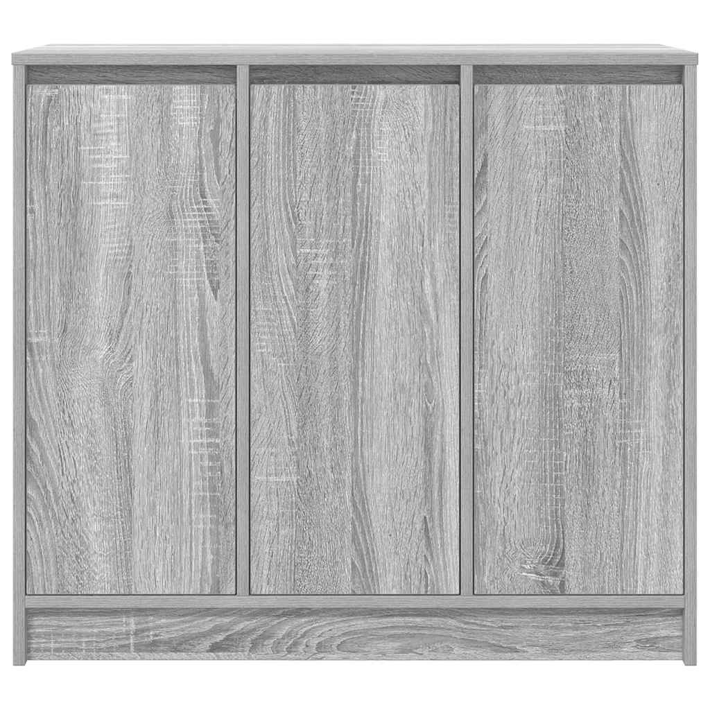 skænk 85x34x76 cm konstrueret træ grå sonoma-eg