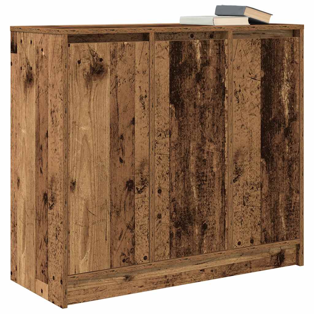 skænk 85x34x76 cm konstrueret træ antikt træ