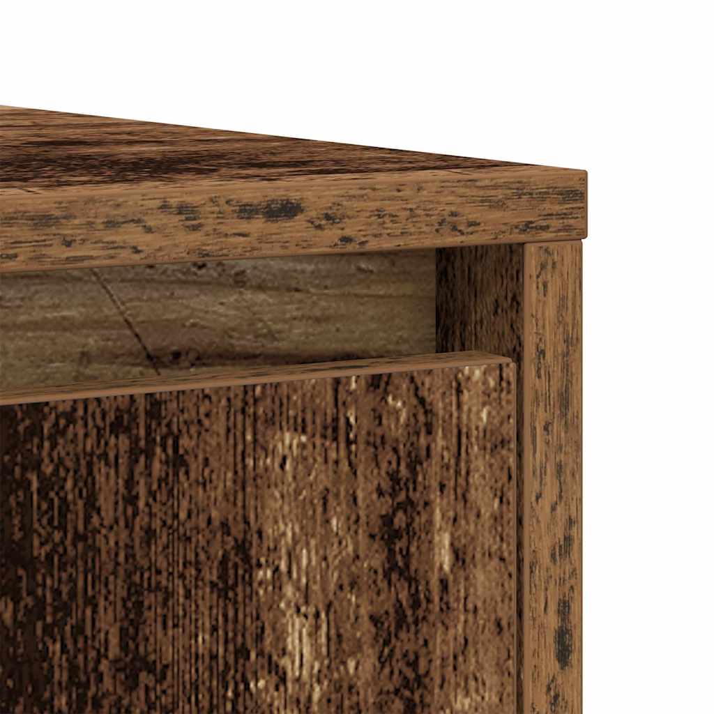 skænk 85x34x76 cm konstrueret træ antikt træ