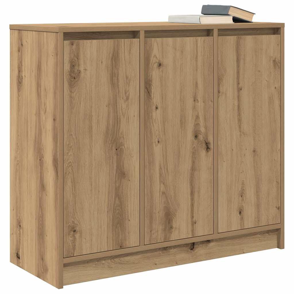 skænk 85x34x76 cm konstrueret træ kunsteg