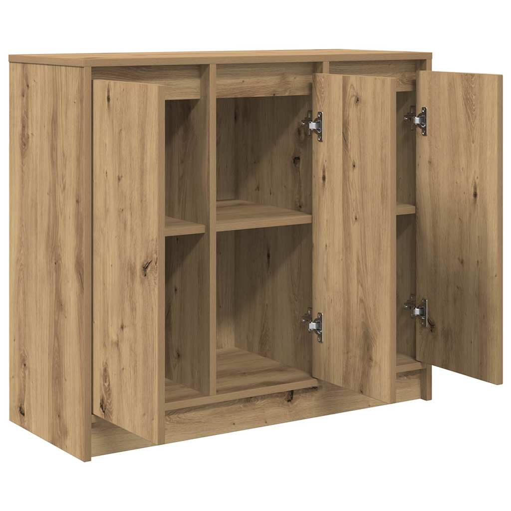 skænk 85x34x76 cm konstrueret træ kunsteg