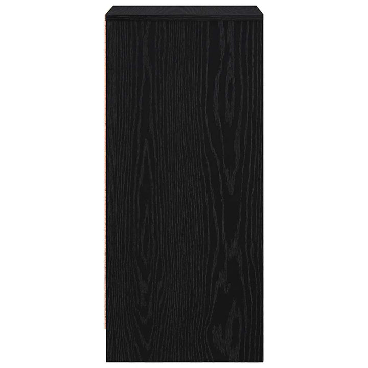 skænk 29,5x34x76 cm konstrueret træ sort egetræsfarve