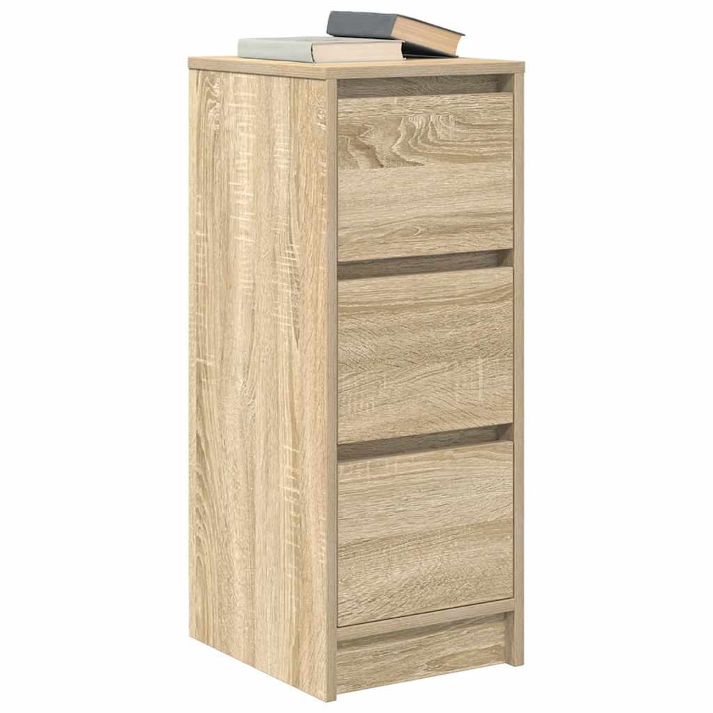 skænk 29,5x34x76 cm konstrueret træ sonoma-eg