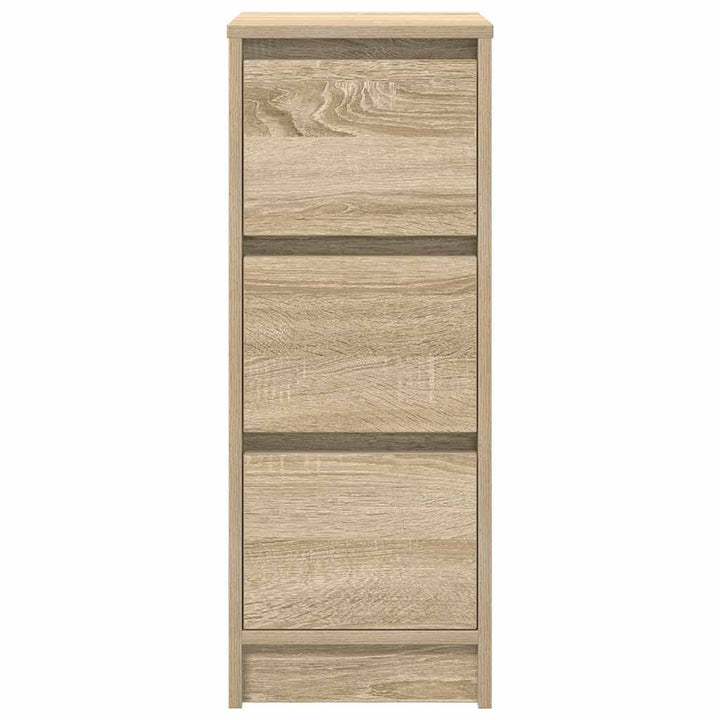 skænk 29,5x34x76 cm konstrueret træ sonoma-eg