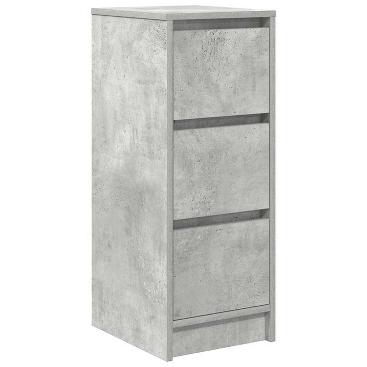 skænk 29,5x34x76 cm konstrueret træ betongrå