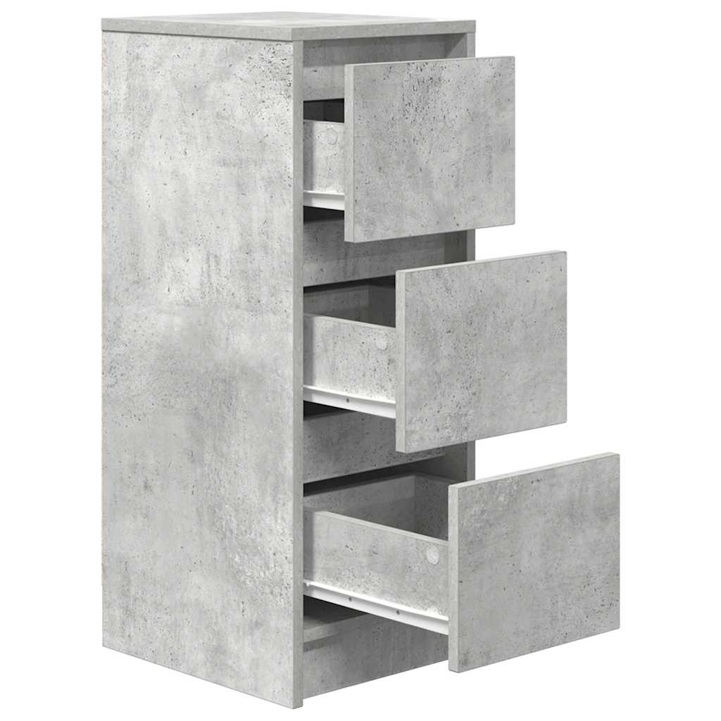 skænk 29,5x34x76 cm konstrueret træ betongrå