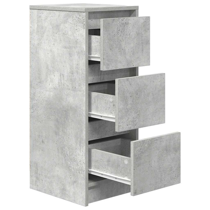 skænk 29,5x34x76 cm konstrueret træ betongrå