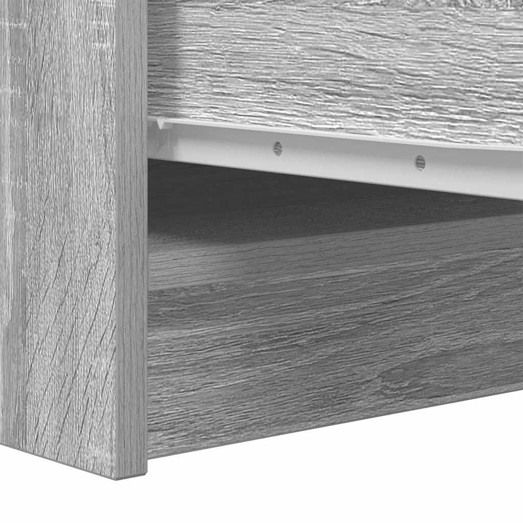 skænk 29,5x34x76 cm konstrueret træ grå sonoma-eg