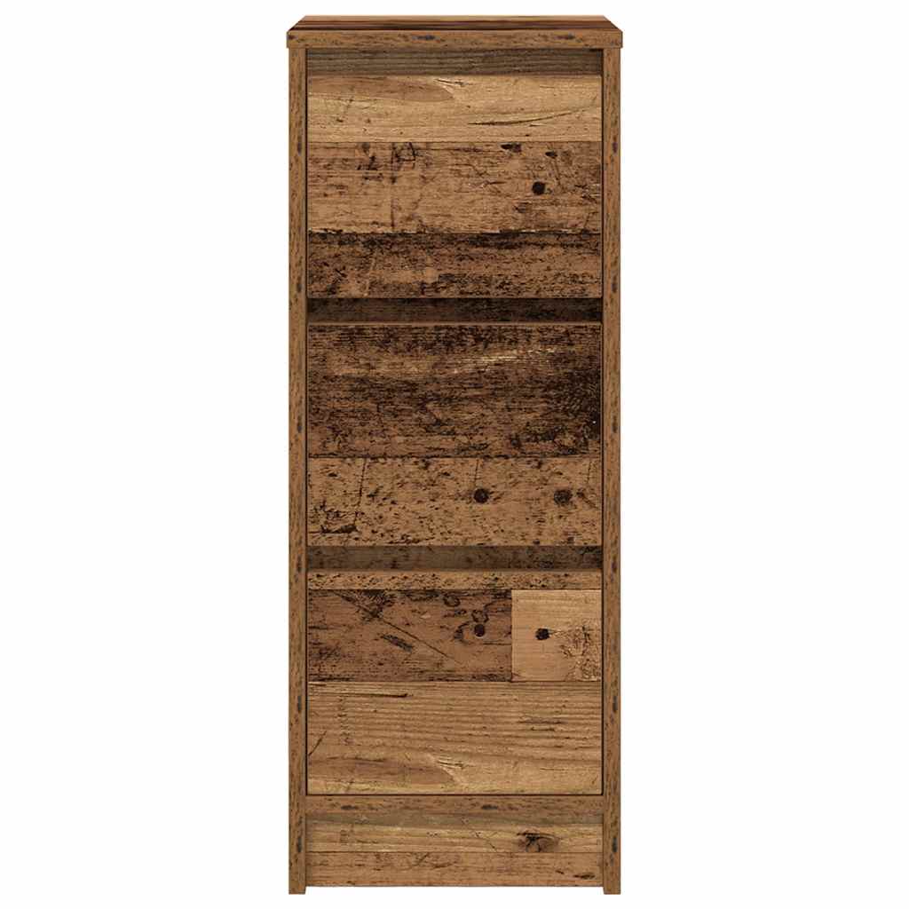 skænk 29,5x34x76 cm konstrueret træ antikt trælook