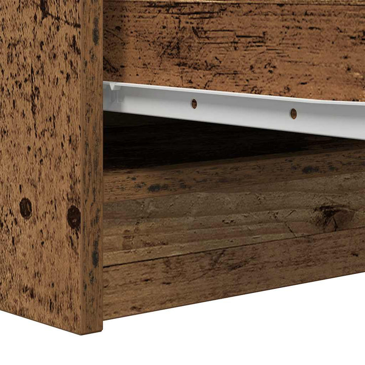 skænk 29,5x34x76 cm konstrueret træ antikt trælook