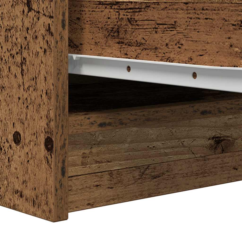 skænk 29,5x34x76 cm konstrueret træ antikt trælook