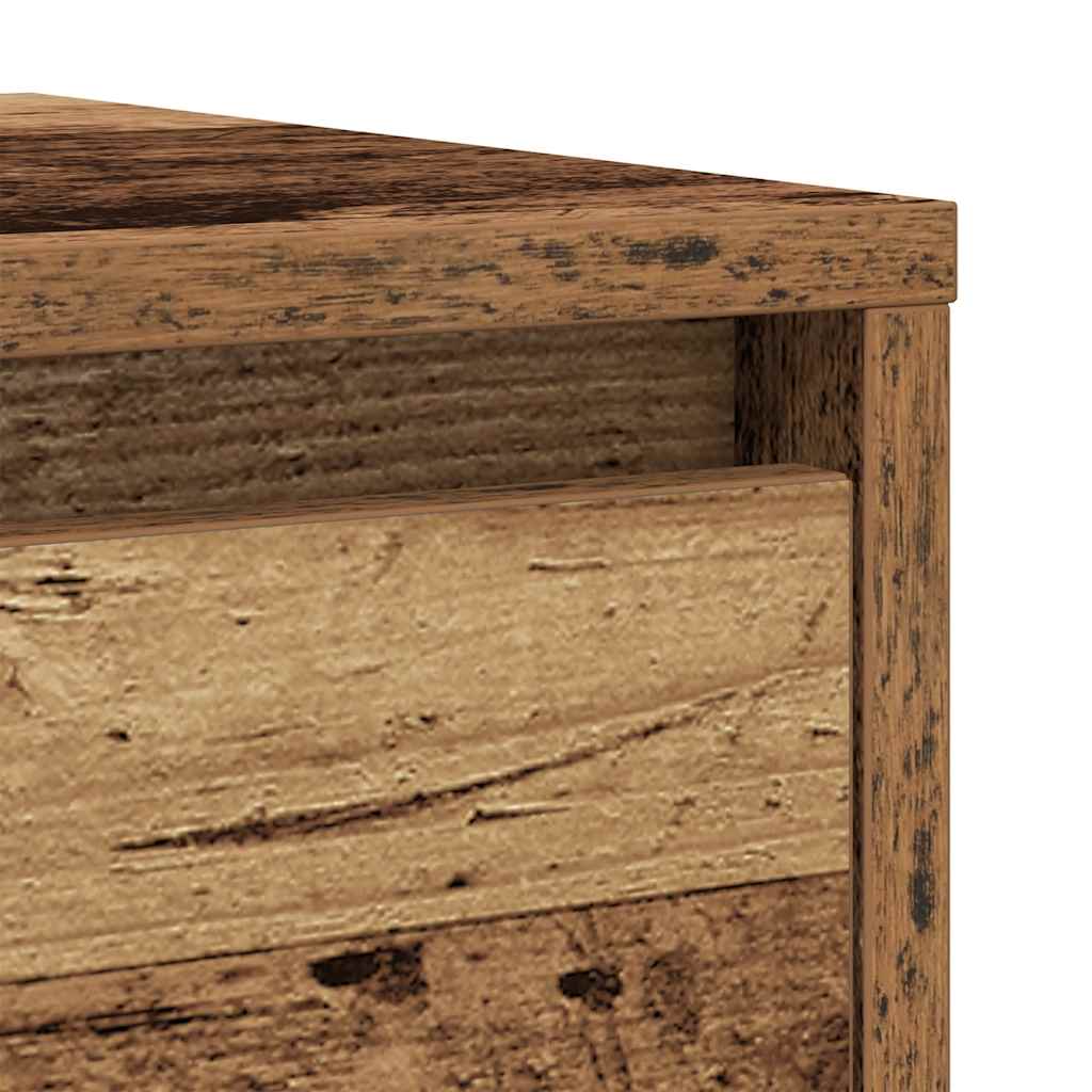 skænk 29,5x34x76 cm konstrueret træ antikt trælook