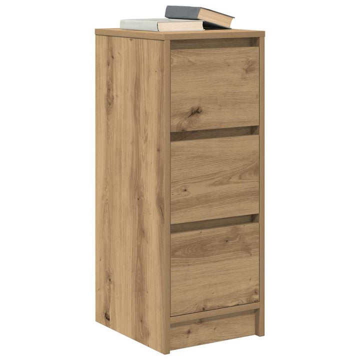 skænk 29,5x34x76 cm konstrueret træ kunsteg