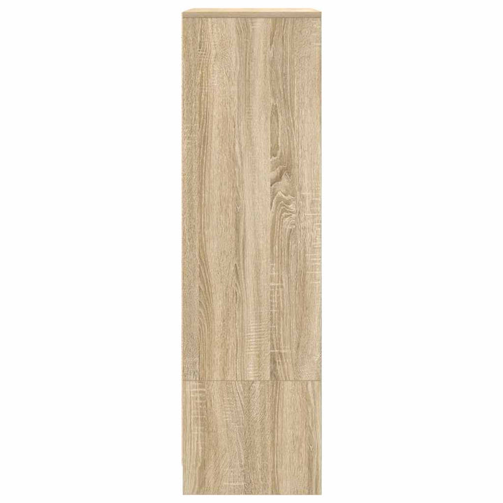 skab med skuffe 55,5x34x119,5 cm konstrueret træ sonoma-eg
