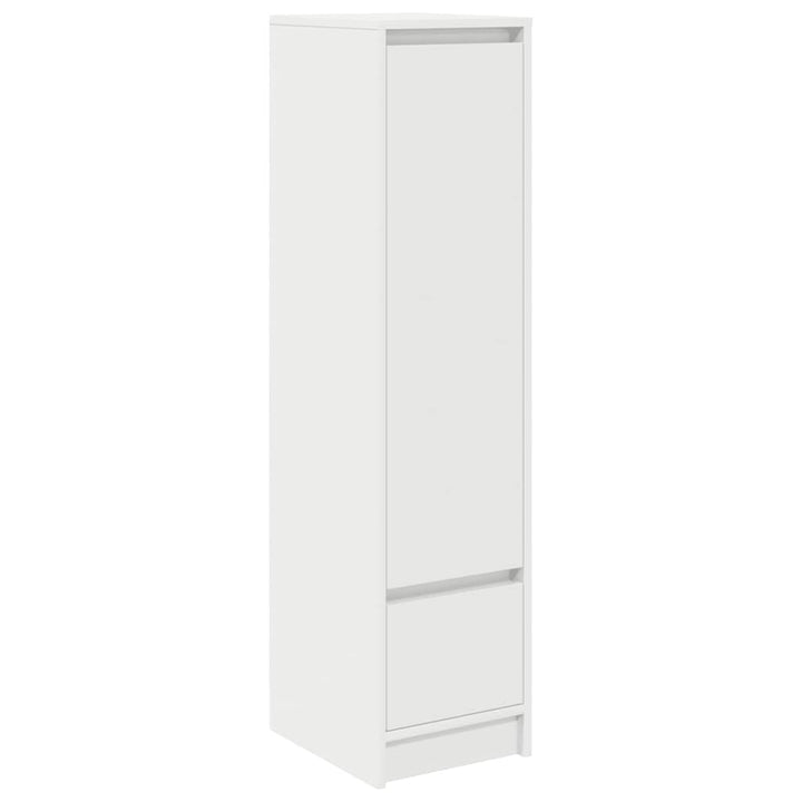 højskab 29,5x34x119,5 cm konstrueret træ hvid