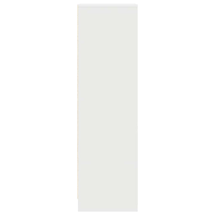 højskab 29,5x34x119,5 cm konstrueret træ hvid