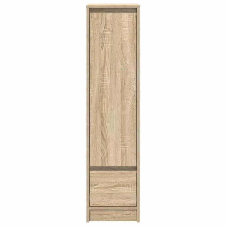 højskab 29,5x34x119,5 cm konstrueret træ sonoma-eg