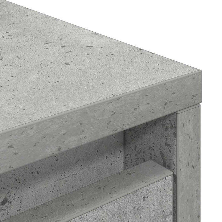 højskab 29,5x34x119,5 cm konstrueret træ betongrå