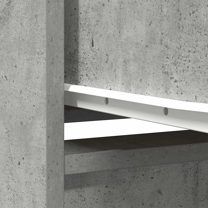 højskab 29,5x34x119,5 cm konstrueret træ betongrå