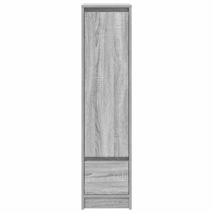 højskab 29,5x34x119,5 cm konstrueret træ grå sonoma-eg