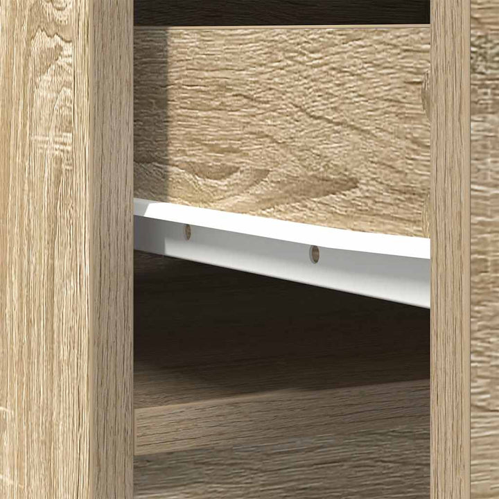 højskab 37,5x35x180 cm konstrueret træ sonoma-eg