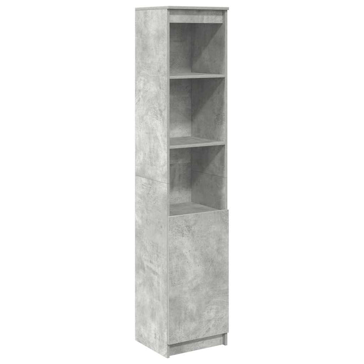 højskab 37,5x35x180 cm konstrueret træ betongrå