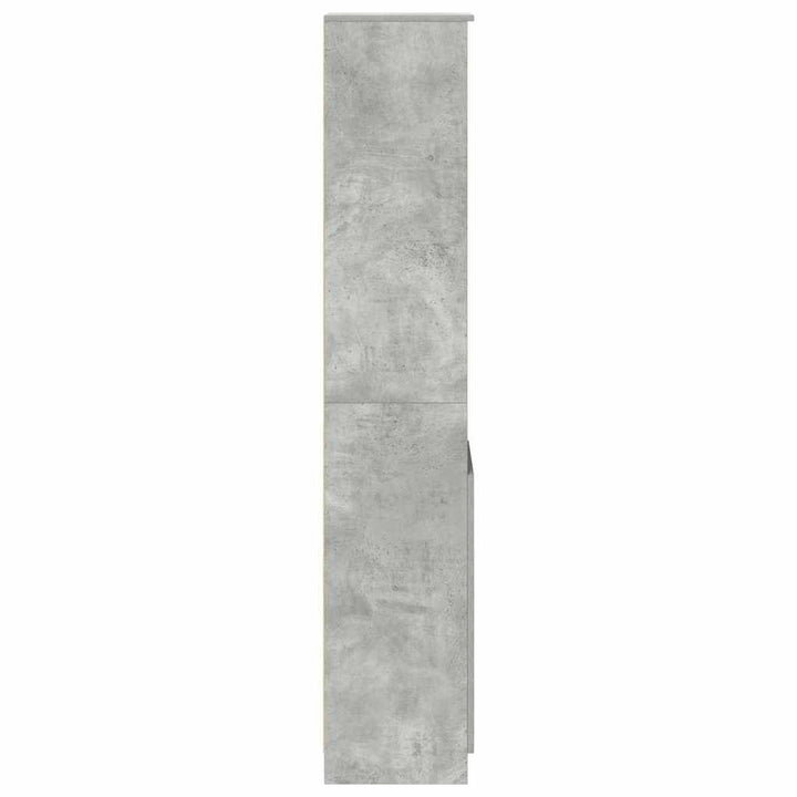 højskab 37,5x35x180 cm konstrueret træ betongrå