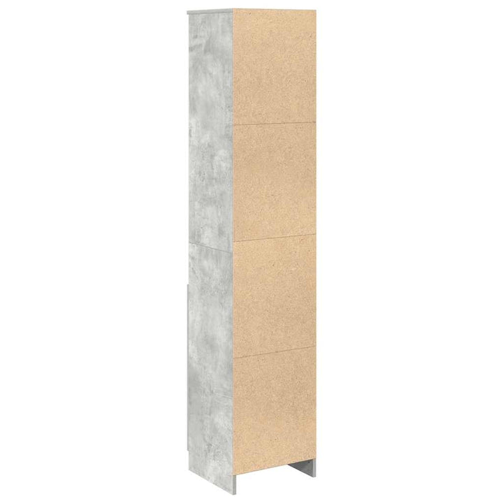 højskab 37,5x35x180 cm konstrueret træ betongrå