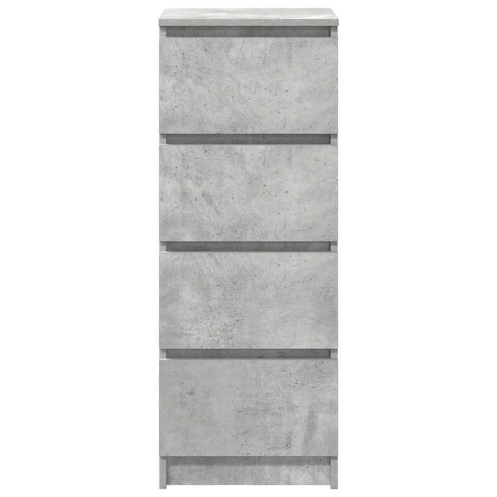 skænk 37,5x35x99 cm konstrueret træ betongrå