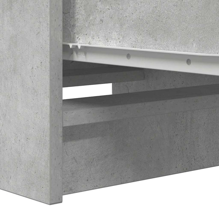 skænk 37,5x35x99 cm konstrueret træ betongrå