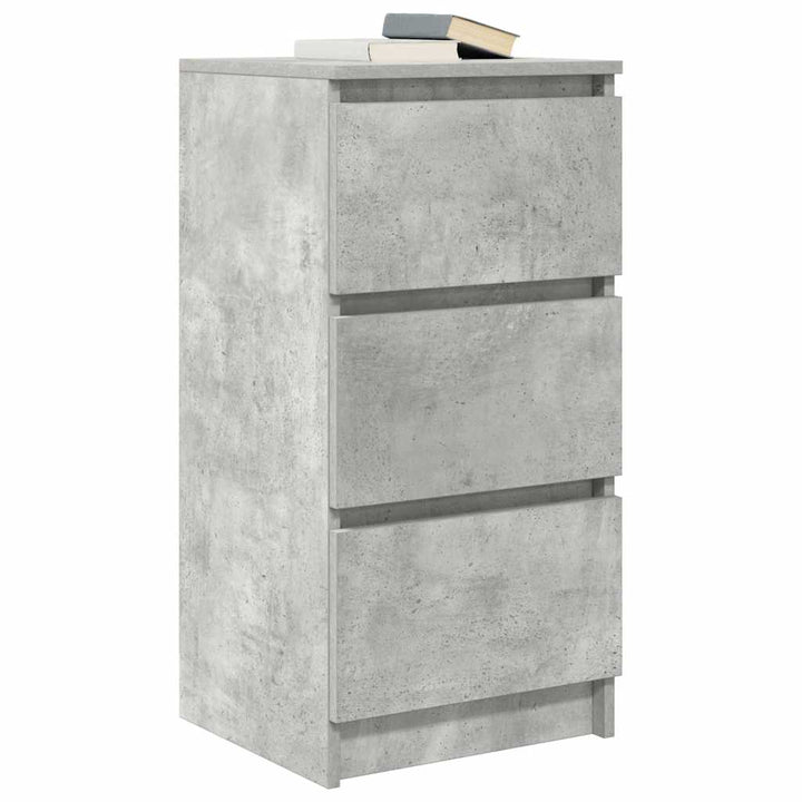 skænk 37,5x35x76 cm konstrueret træ betongrå