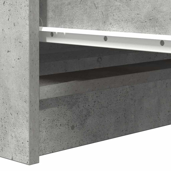 skænk 37,5x35x76 cm konstrueret træ betongrå