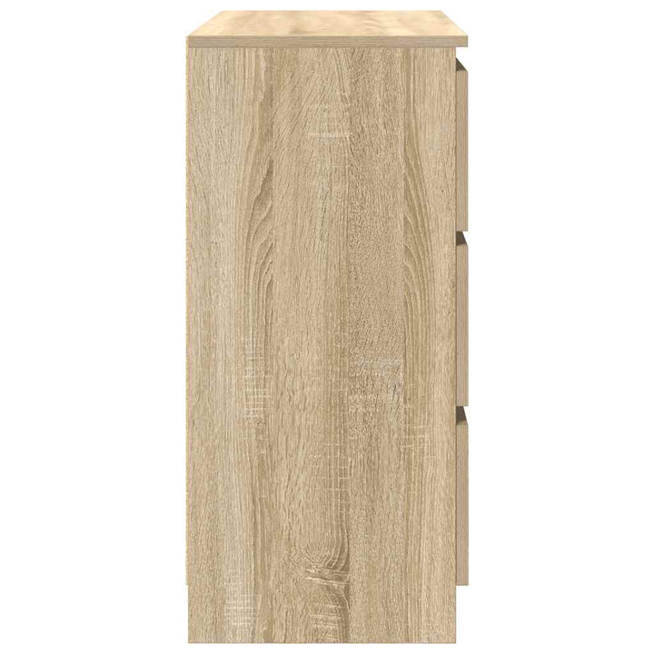 skænk 80x35x76 cm konstrueret træ sonoma-eg