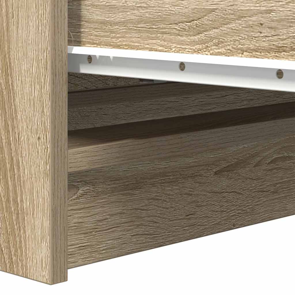 skænk 80x35x76 cm konstrueret træ sonoma-eg