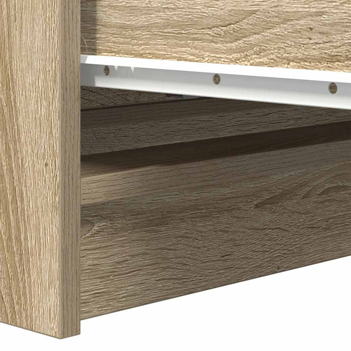 skænk 80x35x76 cm konstrueret træ sonoma-eg