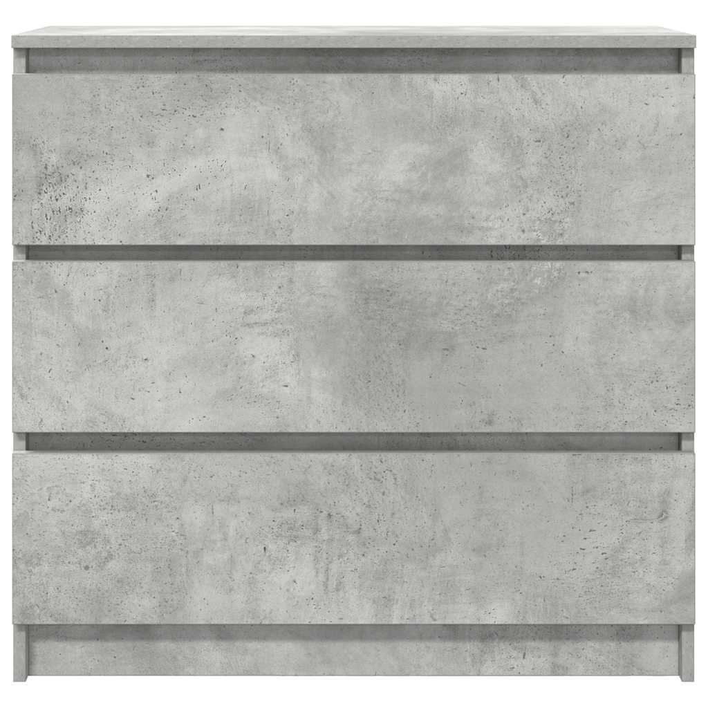 skænk 80x35x76 cm konstrueret træ betongrå