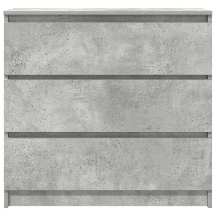skænk 80x35x76 cm konstrueret træ betongrå