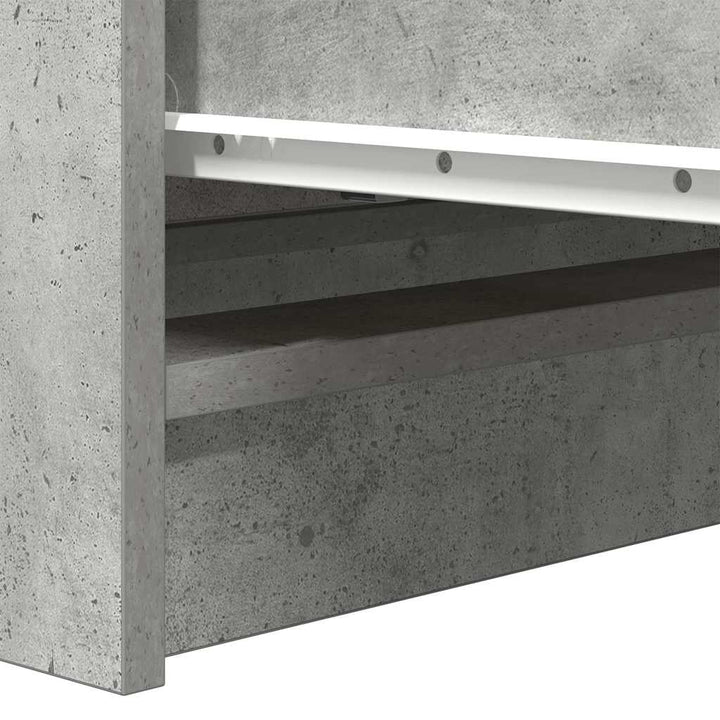 skænk 80x35x76 cm konstrueret træ betongrå