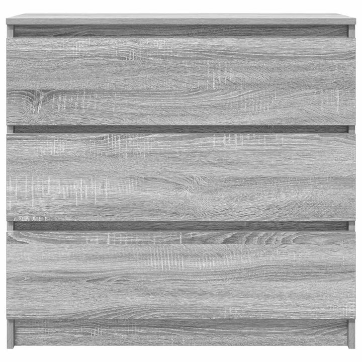 skænk 80x35x76 cm konstrueret træ grå sonoma-eg