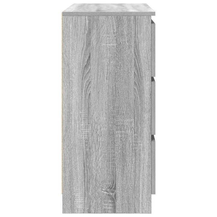 skænk 80x35x76 cm konstrueret træ grå sonoma-eg