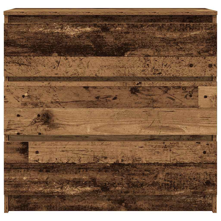 skænk 80x35x76 cm konstrueret træ antikt træ
