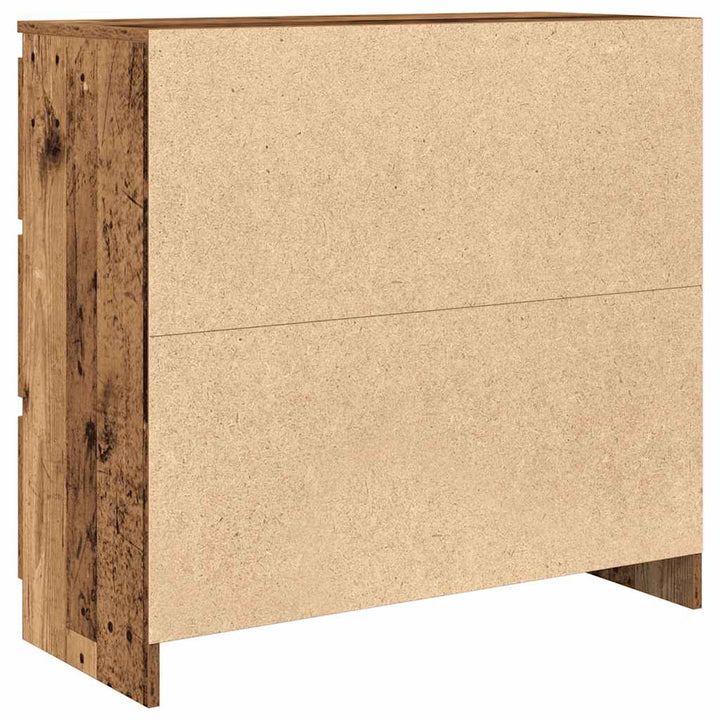 skænk 80x35x76 cm konstrueret træ antikt træ