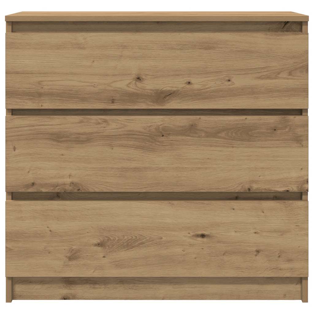 skænk 80x35x76 cm konstrueret træ kunsteg